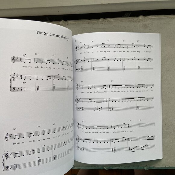 Sheet Music, The Spider & the Fly, Piano Solo, Whimsical Poem - Picture 3 of 6